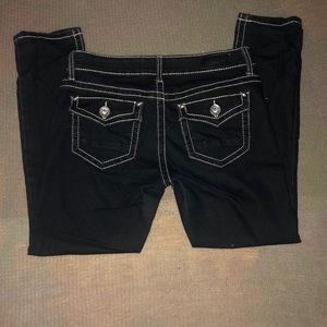 Buckle Daytrip Lynx Skinny jean capris, dark wash, size 29, like new